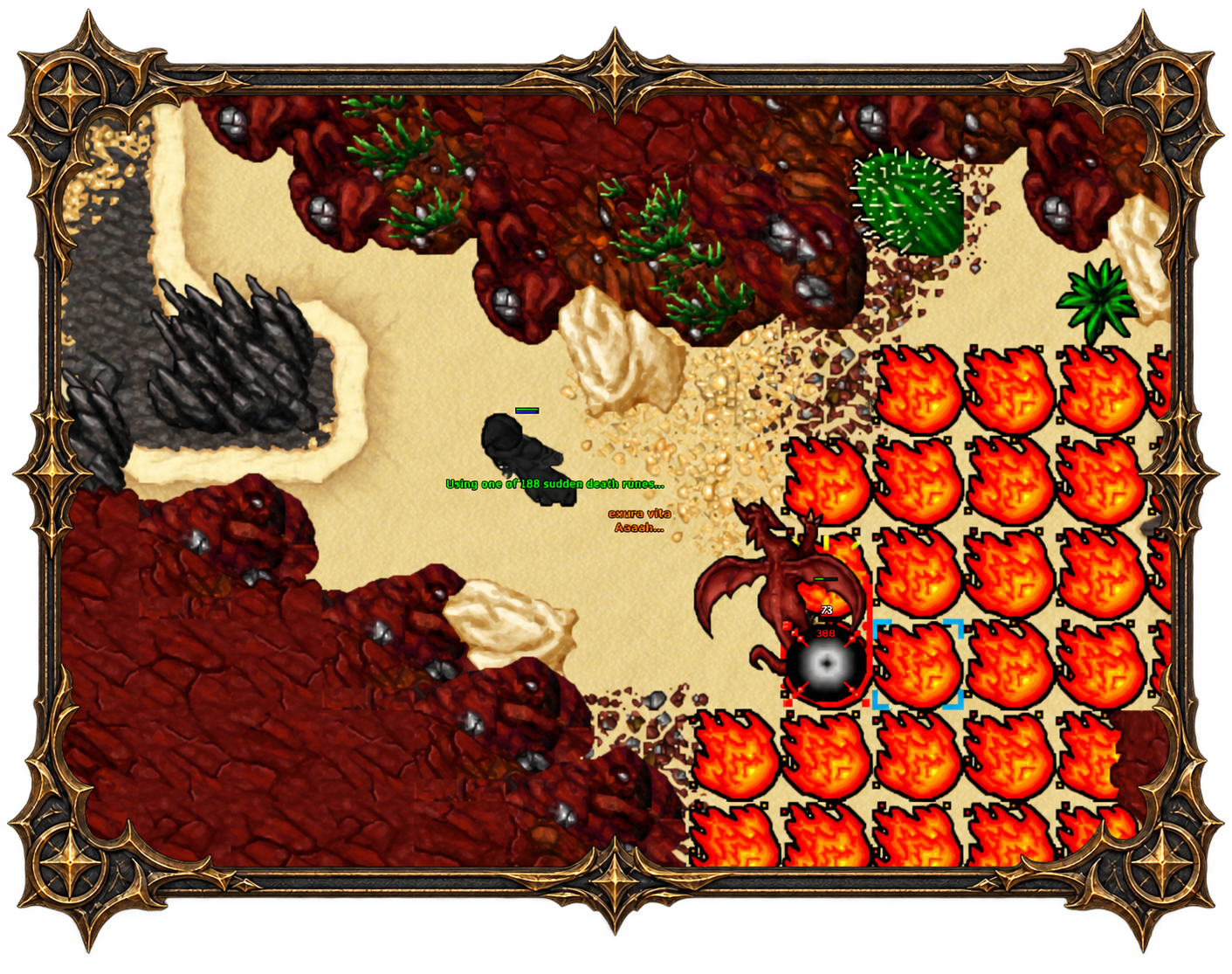 Batalha contra criaturas no Global860